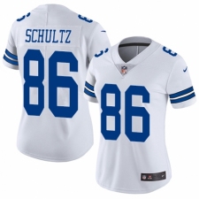 Women's Nike Dallas Cowboys #86 Dalton Schultz White Vapor Untouchable Limited Player NFL Jersey