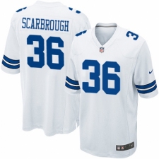 Men's Nike Dallas Cowboys #36 Bo Scarbrough Game White NFL Jersey