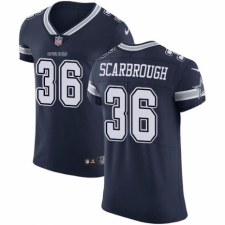 Men's Nike Dallas Cowboys #36 Bo Scarbrough Navy Blue Team Color Vapor Untouchable Elite Player NFL Jersey