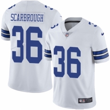 Men's Nike Dallas Cowboys #36 Bo Scarbrough White Vapor Untouchable Limited Player NFL Jersey