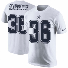 NFL Men's Nike Dallas Cowboys #36 Bo Scarbrough White Rush Pride Name & Number T-Shirt