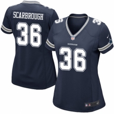 Women's Nike Dallas Cowboys #36 Bo Scarbrough Game Navy Blue Team Color NFL Jersey