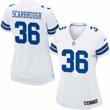 Women's Nike Dallas Cowboys #36 Bo Scarbrough Game White NFL Jersey