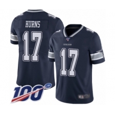 Men's Dallas Cowboys #17 Allen Hurns Navy Blue Team Color Vapor Untouchable Limited Player 100th Season Football Jersey