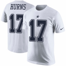 NFL Men's Nike Dallas Cowboys #17 Allen Hurns White Rush Pride Name & Number T-Shirt