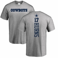 NFL Nike Dallas Cowboys #17 Allen Hurns Ash Backer T-Shirt