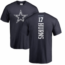NFL Nike Dallas Cowboys #17 Allen Hurns Navy Blue Backer T-Shirt