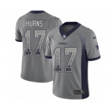 Youth Nike Dallas Cowboys #17 Allen Hurns Limited Gray Rush Drift Fashion NFL Jersey