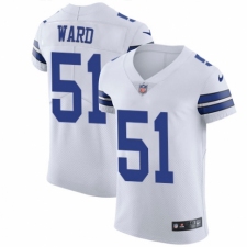 Men's Nike Dallas Cowboys #51 Jihad Ward White Vapor Untouchable Elite Player NFL Jersey