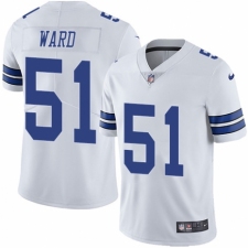Men's Nike Dallas Cowboys #51 Jihad Ward White Vapor Untouchable Limited Player NFL Jersey