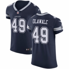 Men's Nike Dallas Cowboys #49 Jamize Olawale Navy Blue Team Color Vapor Untouchable Elite Player NFL Jersey