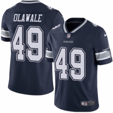 Men's Nike Dallas Cowboys #49 Jamize Olawale Navy Blue Team Color Vapor Untouchable Limited Player NFL Jersey
