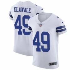 Men's Nike Dallas Cowboys #49 Jamize Olawale White Vapor Untouchable Elite Player NFL Jersey