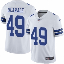 Men's Nike Dallas Cowboys #49 Jamize Olawale White Vapor Untouchable Limited Player NFL Jersey