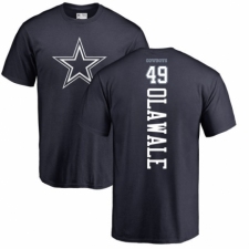 NFL Nike Dallas Cowboys #49 Jamize Olawale Navy Blue Backer T-Shirt