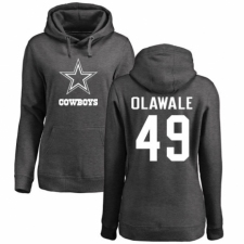 NFL Women's Nike Dallas Cowboys #49 Jamize Olawale Ash One Color Pullover Hoodie