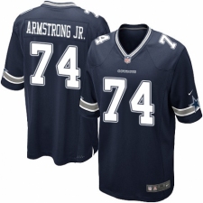 Men's Nike Dallas Cowboys #74 Dorance Armstrong Jr. Game Navy Blue Team Color NFL Jersey