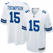 Men's Nike Dallas Cowboys #15 Deonte Thompson Game White NFL Jersey
