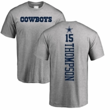 NFL Nike Dallas Cowboys #15 Deonte Thompson Ash Backer T-Shirt