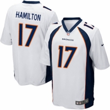 Men's Nike Denver Broncos #17 DaeSean Hamilton Game White NFL Jersey