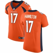 Men's Nike Denver Broncos #17 DaeSean Hamilton Orange Team Color Vapor Untouchable Elite Player NFL Jersey