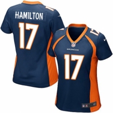 Women's Nike Denver Broncos #17 DaeSean Hamilton Game Navy Blue Alternate NFL Jersey
