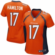 Women's Nike Denver Broncos #17 DaeSean Hamilton Game Orange Team Color NFL Jersey