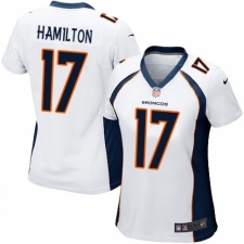 Women's Nike Denver Broncos #17 DaeSean Hamilton Game White NFL Jersey