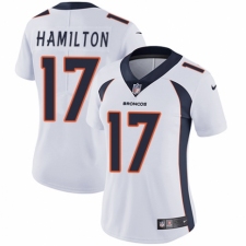 Women's Nike Denver Broncos #17 DaeSean Hamilton White Vapor Untouchable Limited Player NFL Jersey