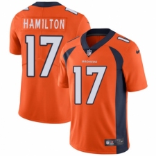Youth Nike Denver Broncos #17 DaeSean Hamilton Orange Team Color Vapor Untouchable Elite Player NFL Jersey
