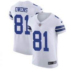 Men's Nike Dallas Cowboys #81 Terrell Owens White Vapor Untouchable Elite Player NFL Jersey