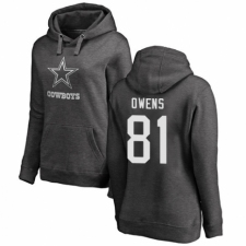 NFL Women's Nike Dallas Cowboys #81 Terrell Owens Ash One Color Pullover Hoodie
