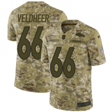 Youth Nike Denver Broncos #66 Jared Veldheer Limited Camo 2018 Salute to Service NFL Jersey