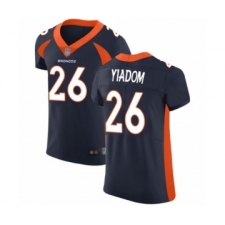 Men's Denver Broncos #26 Isaac Yiadom Navy Blue Alternate Vapor Untouchable Elite Player Football Jersey