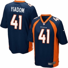 Men's Nike Denver Broncos #41 Isaac Yiadom Game Navy Blue Alternate NFL Jersey