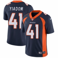 Men's Nike Denver Broncos #41 Isaac Yiadom Navy Blue Alternate Vapor Untouchable Limited Player NFL Jersey