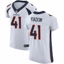 Men's Nike Denver Broncos #41 Isaac Yiadom White Vapor Untouchable Elite Player NFL Jersey