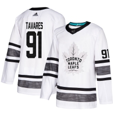 Men's Adidas Toronto Maple Leafs #91 John Tavares White 2019 All-Star Game Parley Authentic Stitched NHL Jersey