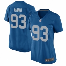 Women's Nike Detroit Lions #93 Da'Shawn Hand Game Blue Alternate NFL Jersey