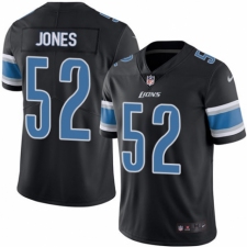 Men's Nike Detroit Lions #52 Christian Jones Limited Black Rush Vapor Untouchable NFL Jersey