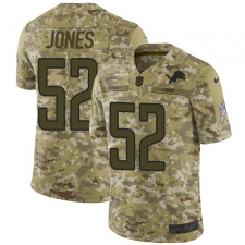 Men's Nike Detroit Lions #52 Christian Jones Limited Camo 2018 Salute to Service NFL Jersey