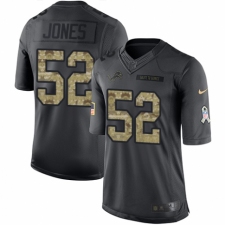 Youth Nike Detroit Lions #52 Christian Jones Limited Black 2016 Salute to Service NFL Jersey
