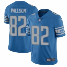 Men's Nike Detroit Lions #82 Luke Willson Blue Team Color Vapor Untouchable Limited Player NFL Jersey