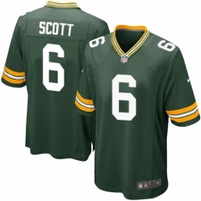 Men's Nike Green Bay Packers #6 JK Scott Game Green Team Color NFL Jersey
