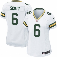 Women's Nike Green Bay Packers #6 JK Scott Game White NFL Jersey