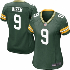 Women's Nike Green Bay Packers #9 DeShone Kizer Game Green Team Color NFL Jersey