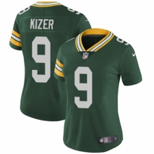 Women's Nike Green Bay Packers #9 DeShone Kizer Green Team Color Vapor Untouchable Limited Player NFL Jersey