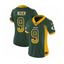 Women's Nike Green Bay Packers #9 DeShone Kizer Limited Green Rush Drift Fashion NFL Jersey