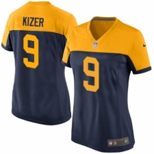 Women's Nike Green Bay Packers #9 DeShone Kizer Navy Blue Alternate Vapor Untouchable Elite Player NFL Jersey