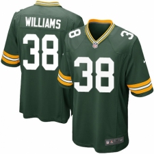 Men's Nike Green Bay Packers #38 Tramon Williams Game Green Team Color NFL Jersey